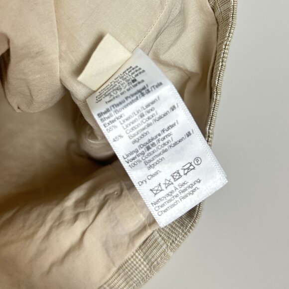 MADEWELL Linen Cutaway Vest in Neutral Size US 8 - Picture 5 of 8